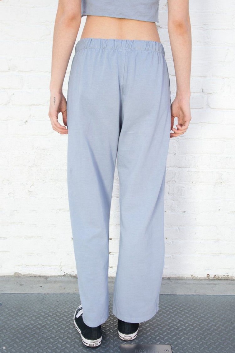 Pantalon Survêtement Brandy Melville Anastasia Bleu Clair | YQV-04218787